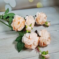 Гілка Троянди 60см персик 713-053
