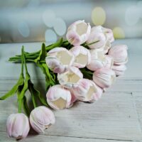 Букет латексних тюльпанiв 33см рожевi 10шт НТ372/6