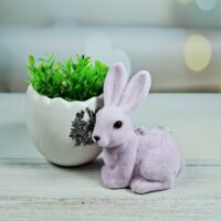 Декоративний Великодній Кролик 7*9,5см лавандовий 113-124