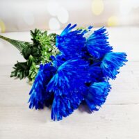 Букет хризантеми на 9 голів синя SV-054