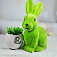 Декоративний Великодній Кролик 13*23см зелений лайм 113-139