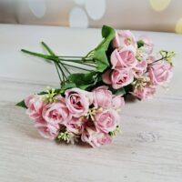 Букет ніжних троянд. 30см Рожевий НТ108/4