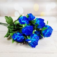 Букет півонії на 9 голів синiй SV-036