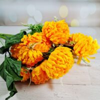 Букет хризантеми на 13 голів яскраво жовтий SV-034