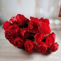 Букет півонії ГІГАНТ на 48 голів червоний SV-057