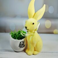 Декоративний Великодній Кролик 7*23.5см жовтий 113-185