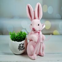 Декоративний Великодній Кролик 8*21,5см рожевий 113-149