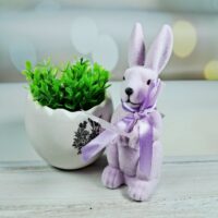 Декоративний Великодній Кролик 5*13см лавандовий 113-155
