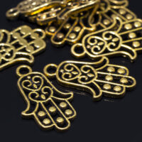 Кулон Рука Фатимы 22,5*14*1,5мм Античное Золото