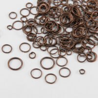 Колечки одинарные железн Микс 4~10мм, Медь 50г