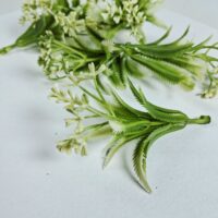 Добавка пластик салатово-белая 8,5см D-58