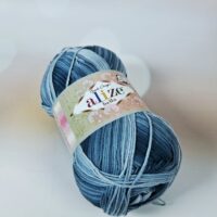 Алізе Белла Батік (Alize Bella Batik) 250г/900м 2905 меланж сiрий