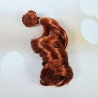 Волосся для ляльок локони 25см/≈1м рудий