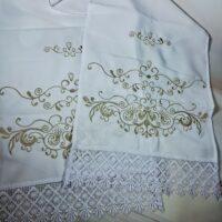 Рушник для Ікон золото гладь 180*31см ЗГ08
