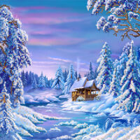 Маричка РКП-123 Зимняя деревушка, схема