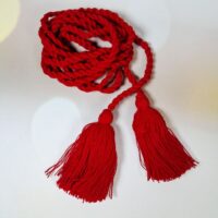 Пояс косичка червоний шнурочок