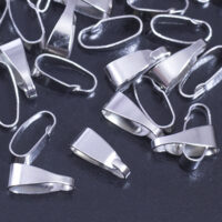 Держатели для подвесок латунь 7*3*3мм платина 5шт