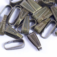 Держатели для подвесок латунь 10*3,5мм бронза 5шт