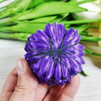 Тюльпан прес-заготовка 5см 10шт св. бузок