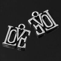 Кулон Слово Любовь, Металл, 15*13мм Антическое Серебро 1шт