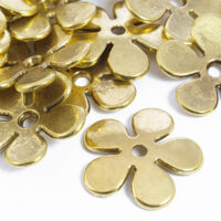 Шапочки для Бусин Цветок 21*2,5мм Античное Золото
