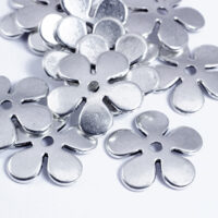Шапочки для Бусин Цветок 21*2,5мм Античное Серебро
