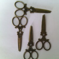 Фурнитура металлическая Ножницы большие бронза 160214