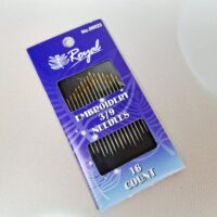 06023 Embroidery 3/9 (16шт) Набір голок для вишивання гладдю із золотим вушком Royal (Японія)