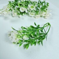 Добавка пластик зелено-белая 10см D-65