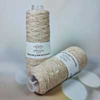 Інфініті Ярн (Infinity Yarn) 100г/800м Паєтка 3мм на котоні 773 свiтлий беж