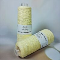 Інфініті Ярн (Infinity Yarn) 100г/800м Паєтка 3мм на котоні 141 нiжно жовтий