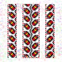 Флізелін водорозчинний К701 Червоне листя 30*44см