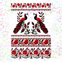 Флізелін водорозчинний К704 Жар-Птиця 30*44см