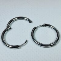 Сережки Конго Ring 23*2.5мм платина 1пара ФН2325с01