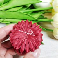 Тюльпан прес-заготовка 5см 10шт бордо