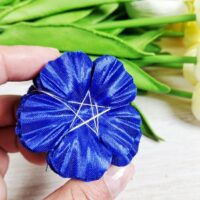 Мак прес-заготовка 5см 10шт синiй