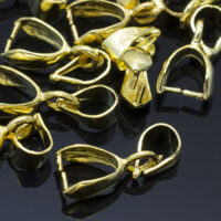 Держатель для Кулонов, Латунь 15*7*5мм, Золото