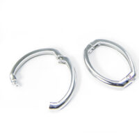 Застежка Твистер латунь 27*20мм платина 4шт