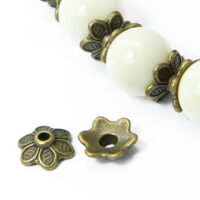 Шапочки для Бусин Цветок 10,5*3,5мм Бронза