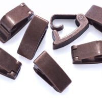 Застежка Клипса латунь 10*4*5мм медь 2шт