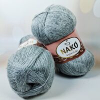 Нако Ангора Люкс (Nako Angora Lux) 100г/550м 0195 графіт
