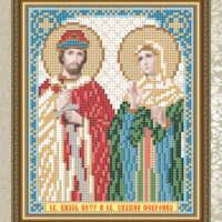 ArtSolo VIA 5113 Св. Кн. Петр и Св. Кн. Феврония, схема под бисер