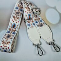 Плечовий ремінь з орнаментом для сумки 38мм SR-0943 фурнінура нікель 66226