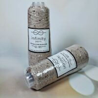 Інфініті Ярн (Infinity Yarn) 100г/800м Паєтка 3мм на котоні 71 сiро-бежевий
