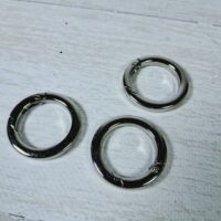Карабін-кільце для сумки 38мм*4,5см нікель К11С1-11241