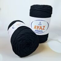 Аяз Пускул (Ayaz Polyester Pusrul) 250г/75м 1217 чорний