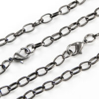 Основа под браслет железная с карабином 205мм, Черный