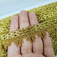 Тесьма Парча люрекс 2,5см золото 13-16121