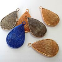 Подвеска Капля сетка 15*30мм