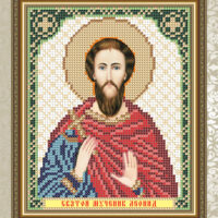 ArtSolo VIA 5100 Св. Мч. Леонид, схема под бисер